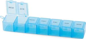 Verk Pojemnik na leki tygodniowy lekarstwa kasetka organizer na suplementy 7 dni Pojemnik na leki tygodniowy lekarstwa kasetka organizer na suplementy 7 dni 2