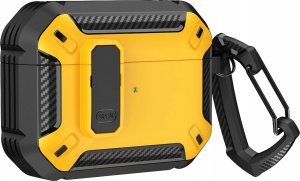 Hurtel Armour Airpods Case with hook - AirPods 4 yellow 1