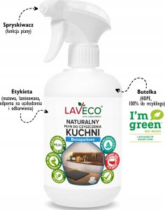 LAVECO Naturalny płyn do czyszczenia kuchni - 0,5 l bezzapachowy 3