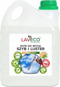 LAVECO Naturalny płyn do mycia szyb i luster  melon i aloes  2 l 1