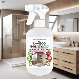 LAVECO Hydrofobowy płyn do czyszczenia kabin prysznicowych owocowa fantazja 0,5 l 2