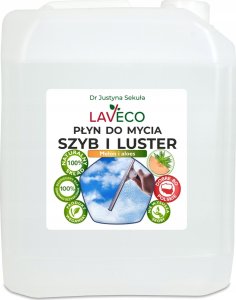 LAVECO Naturalny płyn do mycia szyb i luster  melon i aloes  5 l 1