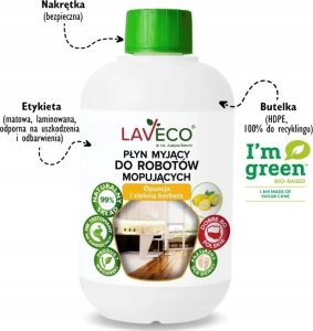 LAVECO płyn myjący do robotów mopujących - opuncja i zielona herbata - 0,5 l 2