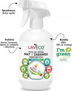 LAVECO płyn do czyszczenia mat i zabawek dziecięcych - 0,5 l - bezzapachowy 3