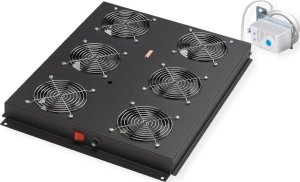 Roline ROLINE Dachluftereinheit 48,26cm 19Zoll 6 Lufter Thermostat schwarz 1