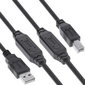 Kabel USB Vision INLINE USB 2.0 Aktivkabel mit Signalverstaerkung St A an St B 15m 1