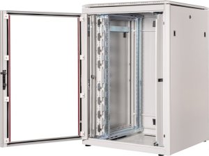 Szafa Roline ROLINE Netzwerkschrank Pro 48,26cm 19Zoll 22 HE 800x800 BxT Glast�r grau 2