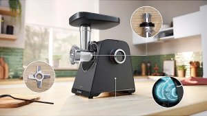 Maszynka do mielenia mięsa Bosch Food Mincer | MFWS430B | Black | Number of speeds 2 | Throughput (kg/min) 2.5 2