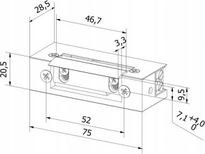 Siemens Elektrozaczep HARTTE S12N seria S 12V DC niskoprądowy 2