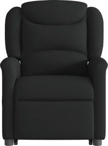 vidaXL vidaXL Podnoszony fotel masujący, rozkładany, czarny, obity tkaniną 5