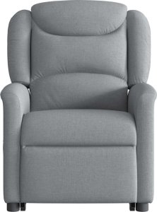 vidaXL vidaXL Podnoszony fotel masujący, elektryczny, rozkładany, jasnoszary 5