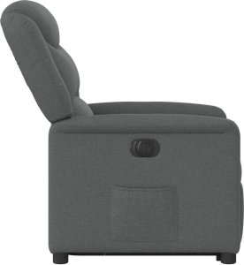 vidaXL vidaXL Podnoszony fotel masujący, elektryczny, rozkładany, ciemnoszary 6