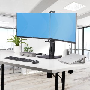 StarTech StarTech 2MC1S-MONITOR-STAND uchwyt / stojak do monitorów 68,6 cm (27") Biurko Czarny 14