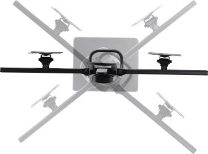 StarTech StarTech 2MC1S-MONITOR-STAND uchwyt / stojak do monitorów 68,6 cm (27") Biurko Czarny 8