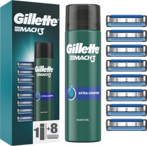 Gillette Mach3 8pcs + Mach3 gel 200ml 14