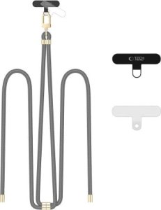 Tech-Protect TECH-PROTECT C7S ROPE CROSSBODY STRAP CRAYON GREY/GOLD 1