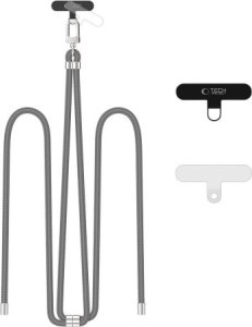 Tech-Protect TECH-PROTECT C7S ROPE CROSSBODY STRAP CRAYON GREY/SILVER 1