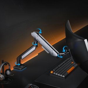 Anda Seat Uchwyt do monitora regulowany obrotowy Stealth II PRO 17"- 42" titanium 10