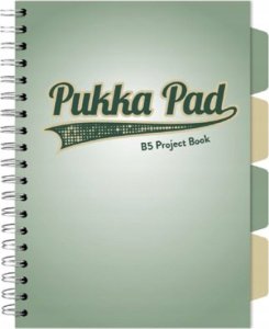 Pukka Pad Kołozeszyt pukka pad B5 sage project book 100 kartek 1