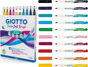 Fila Flamastry turbo soft brush 10 intensywnych kolorów Giotto 1