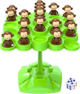 Pegaz Toys Gra zręcznościowa równoważnia balansujące małpki 1