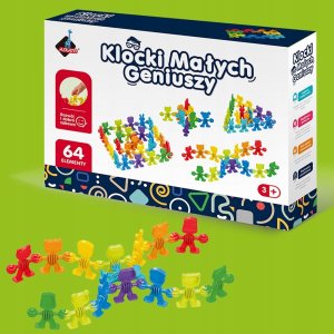 Askato Klocki małych geniuszy Liczmany 64 elementy 5