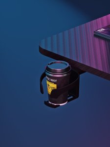 Biurko Anda Seat Biurko gamingowe stół komputerowy Anda Seat Wind Seeker Black 14