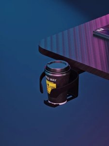 Biurko Anda Seat Biurko gamingowe stół komputerowy z elektryczną regulacją wysokości LED Anda Seat Shadow Warrior Black 12