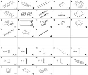 Biurko Anda Seat Biurko gamingowe stół komputerowy z elektryczną regulacją wysokości LED Anda Seat Shadow Warrior Black 16