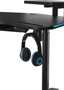 Biurko Anda Seat Biurko gamingowe stół komputerowy z elektryczną regulacją wysokości LED Anda Seat Shadow Warrior Black 5