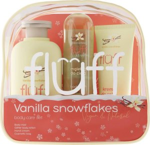 Fluff Fluff Vanilla Snowflakes balsam 200ml + mgiełka 80ml + krem do rąk 50ml 1