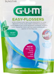 Sunstar Sunstar GUM Easy-Flossers, Nić dentystyczna, 30 sztuk 3