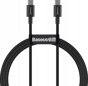 Kabel USB Baseus Kabel USB-C do USB-C Baseus Superior 100W 1m czarny 1