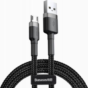 Kabel USB Baseus USB-A - microUSB 1 m Czarny 2