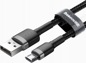 Kabel USB Baseus USB-A - microUSB 1 m Czarny 3