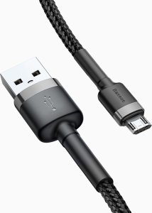 Kabel USB Baseus USB-A - microUSB 1 m Czarny 4