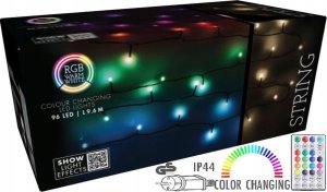 Lampki choinkowe Coen Bakker Lampki choinkowe łańcuch świetlny 96 led rgbw z pilotem 1