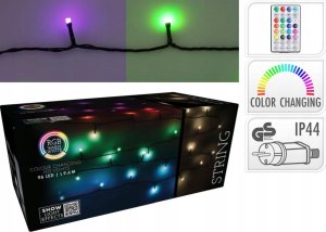 Lampki choinkowe Coen Bakker Lampki choinkowe łańcuch świetlny 96 led rgbw z pilotem 4