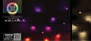 Lampki choinkowe Coen Bakker Lampki choinkowe łańcuch świetlny 96 led rgbw z pilotem 5