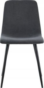 kontrast Nowoczesne krzesła tapicerowane do jadalni salonu Nova c. szare 3
