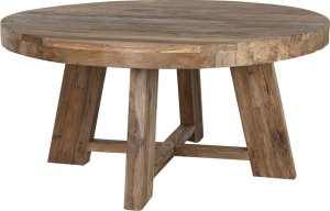 Bigbuy Home Stoły do Jadalni Home ESPRIT drewno tekowe 160 X 160 X 78 cm 1