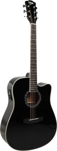 V-Tone V-TONE VEAG1 CE BK gitara elektroakustyczna 4/4 dreadnought cutaway czarna 3