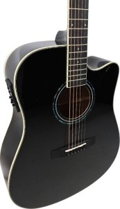 V-Tone V-TONE VEAG1 CE BK gitara elektroakustyczna 4/4 dreadnought cutaway czarna 6