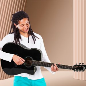 V-Tone V-TONE VEAG1 CE BK gitara elektroakustyczna 4/4 dreadnought cutaway czarna 8