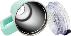 Kamille STALOWY KUBEK TERMICZNY TERMOS 1200ml Z RĄCZKĄ I SŁOMKĄ KM-2175 10