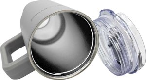 Kamille STALOWY KUBEK TERMICZNY TERMOS 1200ml Z RĄCZKĄ I SŁOMKĄ KM-2173 9