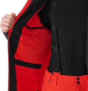 Kurtka narciarska męska 4f Kurtka narciarska męska 4F M579 czerwona 4FWAW24TTJAM579 62S 2XL 4