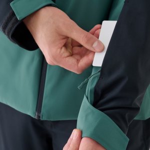 Kurtka narciarska męska 4f Kurtka narciarska męska 4F M579 zielono-czarna 4FWAW24TTJAM579 46S M 5