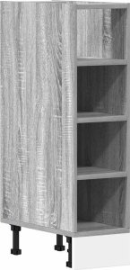 vidaXL Szafka dolna Szara Sonoma 20x44,5x81,5 cm Drewno klejone 2