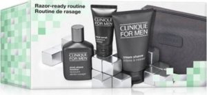 CLINIQUE_SET Razor-Ready Routine For Men krem do golenia 125ml + balsam po goleniu 75ml + peeling do twarzy 30ml 1